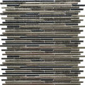 Long Strip Crystal Glass Electroplated Mosaic Tiles